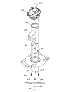 Engine Group (7502733) Diagram and Parts List for 7800884-BTPD22625 2012 Briggs and Stratton Lawn Mower